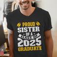 Proud Sister Of a Class Of 2025 Graduate Family Graduation Men's V-Neck T-Shirt