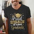 Proud Sister-In-Law Of Class 2025 Graduate Senior Graduation Men's V-Neck T-Shirt