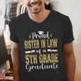 Proud Sister In Law Of 5th Grade Graduate 2023 Graduation Men's V-Neck T-Shirt