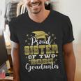Proud Sister Of Two 2025 Graduates Graduation Family Men's V-Neck T-Shirt