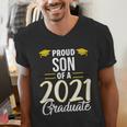 Proud Son Of A 2021 Graduate Graduation Clothes MBA PhD Men's V-Neck T-Shirt
