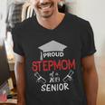Proud Stepmom Of a 2019 Senior Graduation Family Men's V-Neck T-Shirt