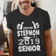 Proud Stepmom Of A 2019 Senior School Graduation Shirt Men's V-Neck T-Shirt