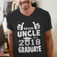 Proud Uncle Of A 2018 Graduate Senior Graduation Shirt Men's V-Neck T-Shirt