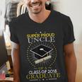 Proud Uncle The Class Of 2018 Graduate Graduation Shirt S2 Men's V-Neck T-Shirt