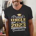 Proud Uncle Of Kindergarten Graduate 2023 Graduation Uncle Men's V-Neck T-Shirt
