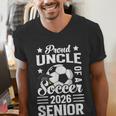 Proud Uncle Of a Soccer Senior 2026 Graduation Men's V-Neck T-Shirt