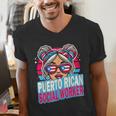 Puerto Rican Latina Social Worker MSW Masters Graduation Men's V-Neck T-Shirt