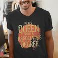 Queen Associate Degree Afrocentric GraduationShirt Men's V-Neck T-Shirt