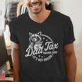 Racoon Dad Tax Making Sure It's Not Poison Men Men's V-Neck T-Shirt