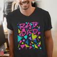 Rad Dad 80s Throwback Men's V-Neck T-Shirt