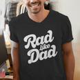 Rad Like Dad Kids Fathers Day Men's V-Neck T-Shirt