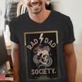 Rad Dad Society Cool Dad Club Dad Life Tee Fathers Day Men's V-Neck T-Shirt