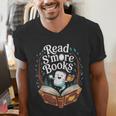 Read S'More Books Camping Outdoors Travel Campfire Men's V-Neck T-Shirt