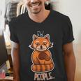 Red Panda Introvert For Red Pandas Fan Men's V-Neck T-Shirt Red Panda Introvert For Red Pandas Fan Men's V-Neck T-Shirt