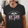 Respiratory Therapist Graduation Class Of 2018 Pink RT Life Men's V-Neck T-Shirt