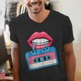Retro 80s And 90s Cassette Perfect For Nostalgia Men's V-Neck T-Shirt