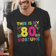 Retro 80's Costume 80s Nostalgia Party Men's V-Neck T-Shirt Retro 80's Costume 80s Nostalgia Party Men's V-Neck T-Shirt