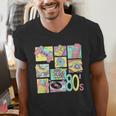 Retro 80s Nostalgia 1980s Throwback Party Costume Men's V-Neck T-Shirt Retro 80s Nostalgia 1980s Throwback Party Costume Men's V-Neck T-Shirt