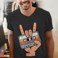 Retro Cassette Tape For 80s & 90s Nostalgia Men's V-Neck T-Shirt
