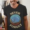 Retro CD Player Never Forget Nostalgia Vintage Men's V-Neck T-Shirt Retro CD Player Never Forget Nostalgia Vintage Men's V-Neck T-Shirt