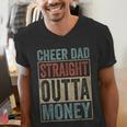 Retro Cheer Dad Straight Outta Money Men's V-Neck T-Shirt Retro Cheer Dad Straight Outta Money Men's V-Neck T-Shirt