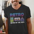 Retro Gaming Nostalgia Tee Perfect For 90s Lovers Men's V-Neck T-Shirt Retro Gaming Nostalgia Tee Perfect For 90s Lovers Men's V-Neck T-Shirt
