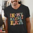 Retro Groovy In My Master's Degree Era Graduation Master Men's V-Neck T-Shirt