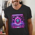 Retro Nostalgia Vaporwave- Error 404 Men's V-Neck T-Shirt Retro Nostalgia Vaporwave- Error 404 Men's V-Neck T-Shirt