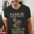 Retro Please Be Patient With Me I'm From The 1900s Projector Men's V-Neck T-Shirt Retro Please Be Patient With Me I'm From The 1900s Projector Men's V-Neck T-Shirt