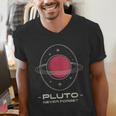 Retro Pluto Never Forget Classic Planet Pluto Nostalgia Men's V-Neck T-Shirt Retro Pluto Never Forget Classic Planet Pluto Nostalgia Men's V-Neck T-Shirt