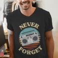 Retro Radio Never Forget Nostalgia Vintage Men's V-Neck T-Shirt Retro Radio Never Forget Nostalgia Vintage Men's V-Neck T-Shirt
