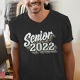 Retro Senior Class Of 2022 Men Women Graduation 90's Grad Men's V-Neck T-Shirt