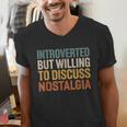 Retro Soul Introverted But Willing To Discuss Nostalgia Men's V-Neck T-Shirt