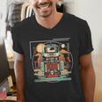 Retro Tech Stack 80s 90s Nostalgia Analog Devices Men's V-Neck T-Shirt