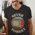 Retro TV Never Forget Nostalgia Vintage Men's V-Neck T-Shirt Retro TV Never Forget Nostalgia Vintage Men's V-Neck T-Shirt
