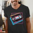 Retro VHS Vaporwave Video Cassette Nostalgia Geek Chic Men's V-Neck T-Shirt