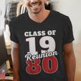Reunion 1980 Class Of 1980 Reunion 80 Graduation 1980 Men's V-Neck T-Shirt