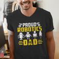 Robotics Father Robotics Dad Men's V-Neck T-Shirt