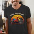 This Is How I Rolled Retro Toys Big Wheel Tricycle Nostalgia Men's V-Neck T-Shirt