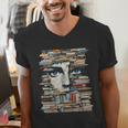 RtY Book Man Graphic Eyes Colorful Art Small Men's V-Neck T-Shirt RtY Book Man Graphic Eyes Colorful Art Small Men's V-Neck T-Shirt