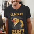 Rubber Duck Class Of 2027 Senior 2027 Graduation Year Senior Men's V-Neck T-Shirt