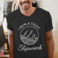 I Run A Tight Shipwreck Saying Wreck Mom Dad Men's V-Neck T-Shirt