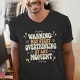 Sarcastic For Deep Thinkers Introverts Groovy Men's V-Neck T-Shirt