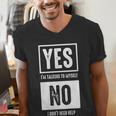 Sarcastic Independent Shopper Introvert Shopping Humor Men's V-Neck T-Shirt Sarcastic Independent Shopper Introvert Shopping Humor Men's V-Neck T-Shirt