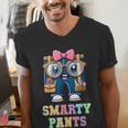 Sarcastic Little MISS SMARTY PANTS Graduation Alumni Game On Men's V-Neck T-Shirt