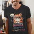 Sarcastic Loner Introvert Not a Friendly Do Not Touchs Men's V-Neck T-Shirt Sarcastic Loner Introvert Not a Friendly Do Not Touchs Men's V-Neck T-Shirt
