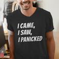 I Came I Saw Joke For Shy Type And Introverts Men's V-Neck T-Shirt I Came I Saw Joke For Shy Type And Introverts Men's V-Neck T-Shirt