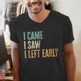 I Came I Saw I Left Early Introverts Lovers Men's V-Neck T-Shirt
