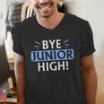 Say Goodbye To Junior High School Fun Graduation Men's V-Neck T-Shirt